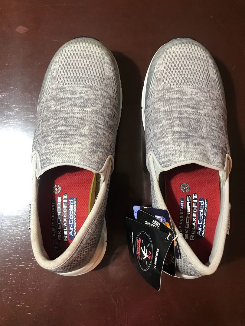 skechers slip on memory foam shoes