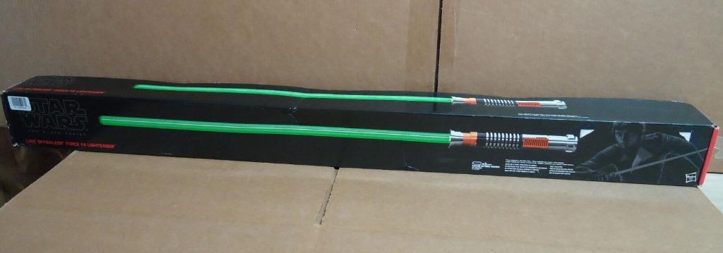 Luke skywalker black sale series lightsaber green