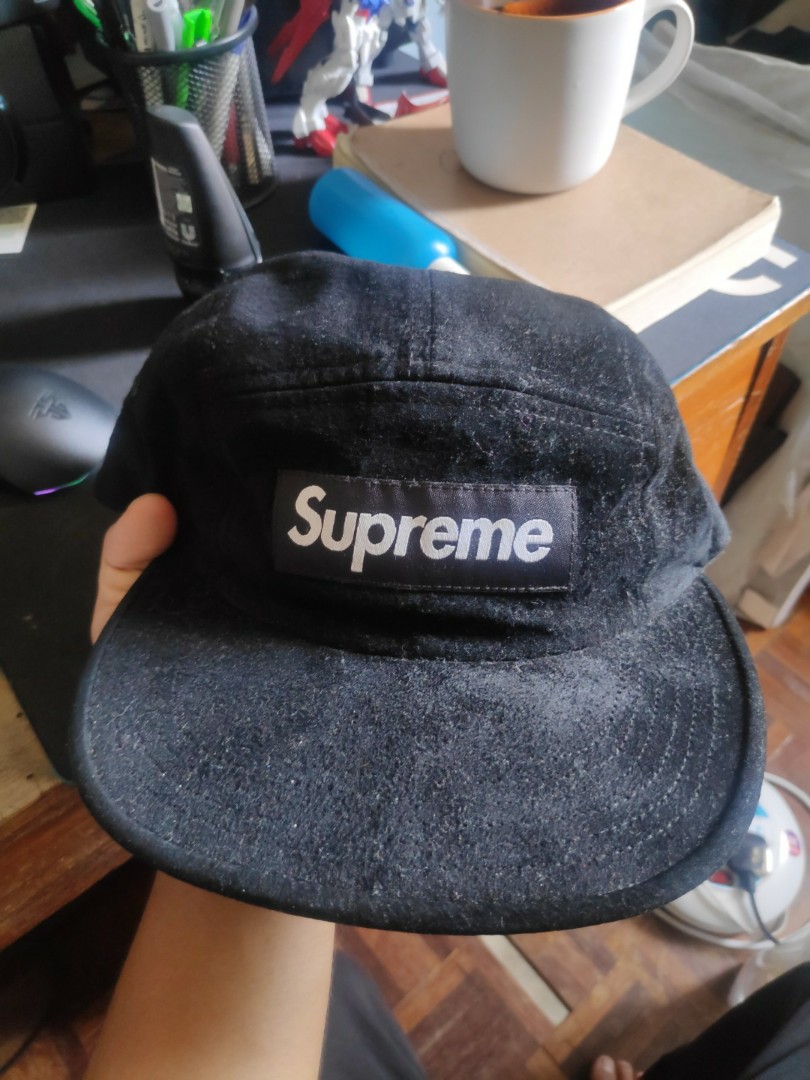 Supreme Suede Camp Cap Men s Fashion Watches Accessories Cap Hats on Carousell