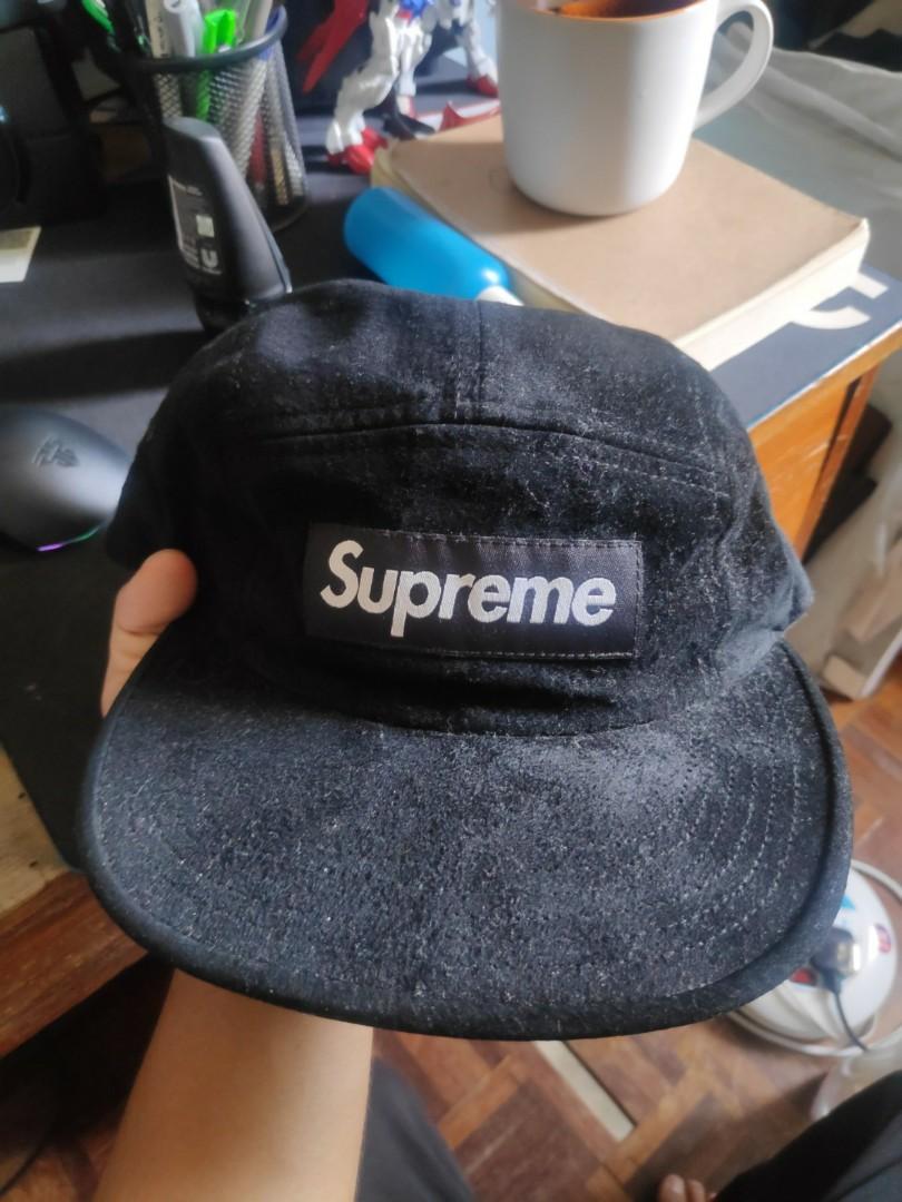 Suede camp cap hot sale