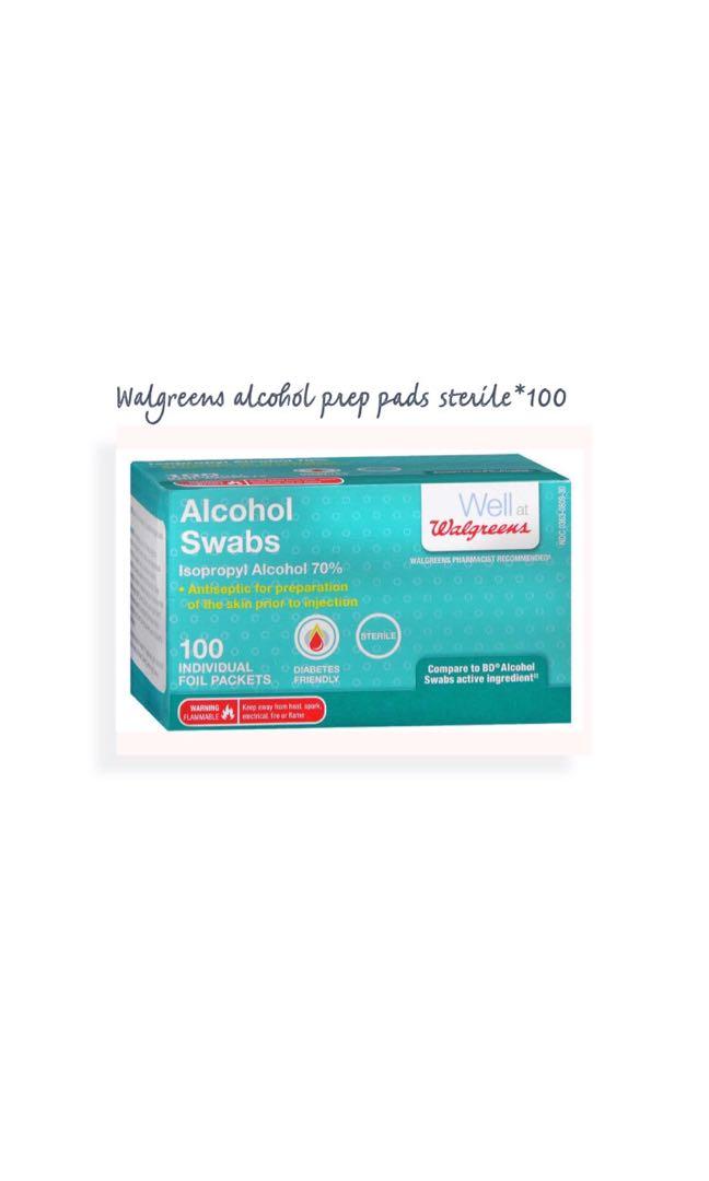 alcohol pads walgreens