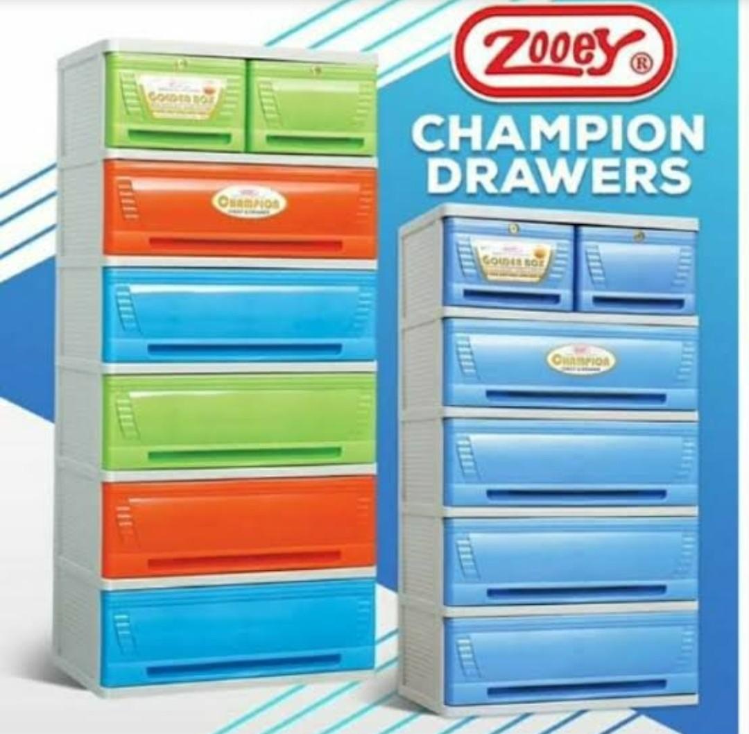 Zooey durabox drawer 6layer, Furniture & Home Living