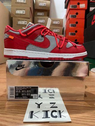 WTS Nike Dunk Off White University Red