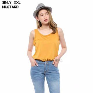 - SINLY Baju Atasan Kaos Tanktop / Singlet Polos Jumbo Murah Wanita