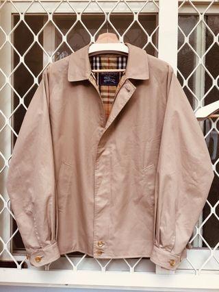 Vintage 1980s Burberry復古奶茶色風衣夾克 古著