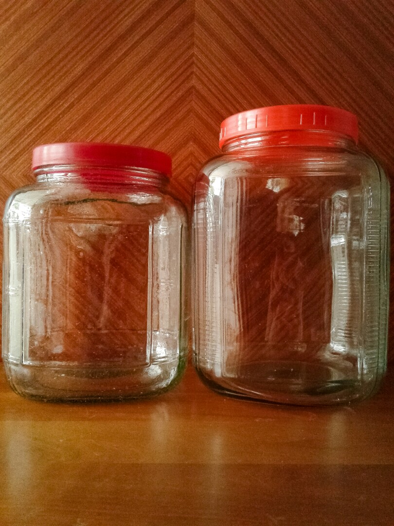 2pcs Vintage Large Glass Herb Medicine Pickle Bottle Container Jar Vintage Collectibles Vintage Collectibles On Carousell