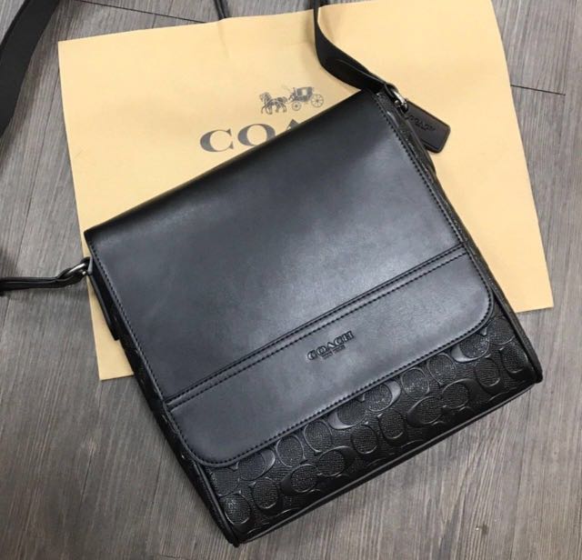 Authentic coach Houston map Bag in signature leather Luxury Bags