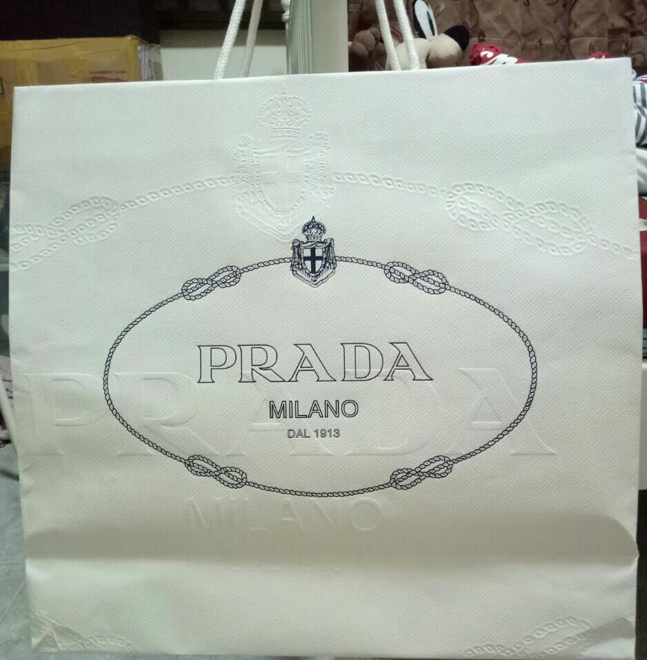 Authentic Prada Paper Bag, Everything Else on Carousell