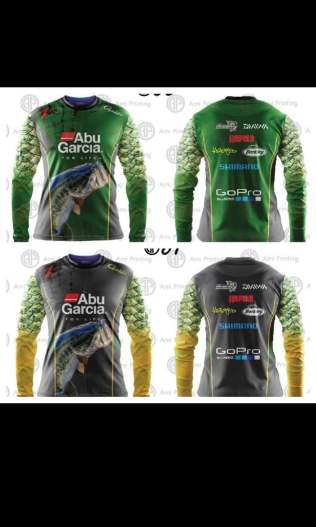 In stock] 2023 design Abu Garcia Edition Fishing Jersey OutFit Sublimation, Clothes Anti-UV fishing, Baju Pancing Long Sleeve