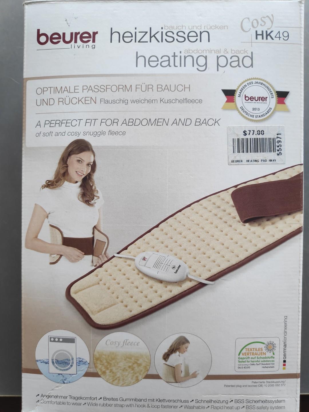 Beurer Abdomen and Back Heating Pad, Health & Nutrition, Massage