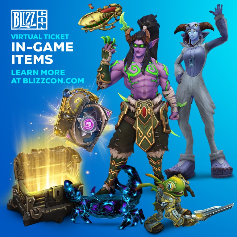 Blizzcon 2019 virtual ticket code, Video Gaming, Gaming Accessories