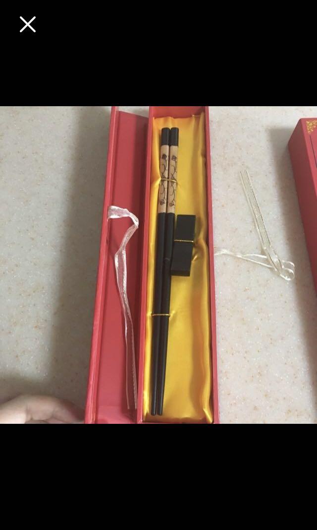 Bn wooden chopsticks with holder 