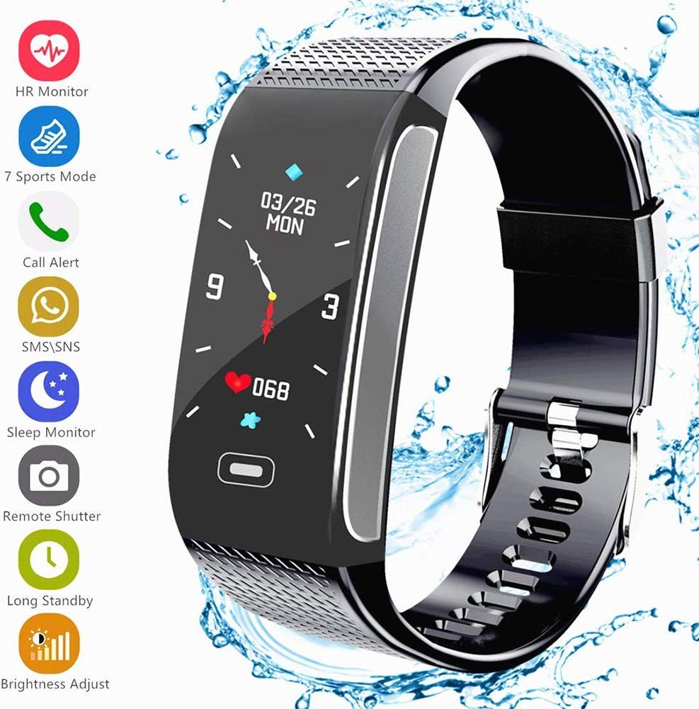 BNIB CAheadY CK18S Smart Watch Bracelet Heart RATE Blood Pressure Sports Fitness Tracker Band Black Mobile Phones Gadgets Wearables Smart Watches on Carousell