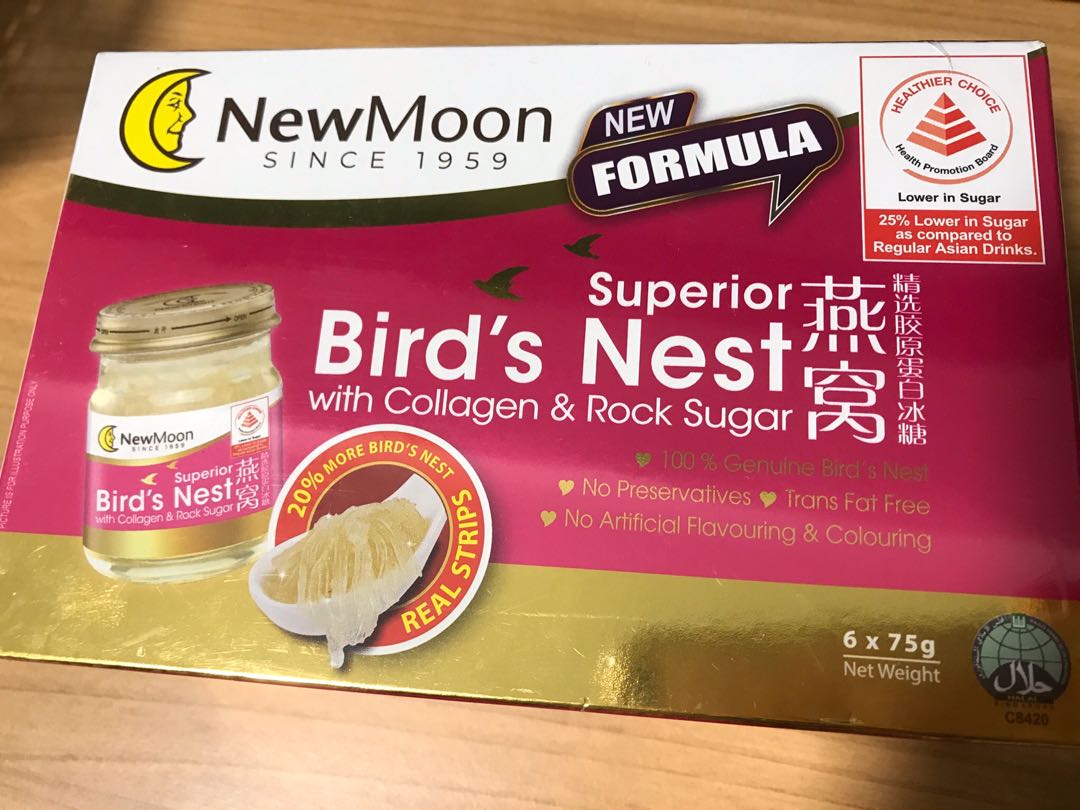 BNIB New Moon Bird Nest with Collagen and Rock Sugar, Food & Drinks