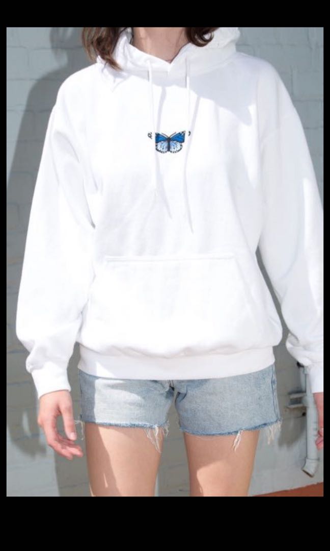 Brandy melville blue best sale butterfly hoodie