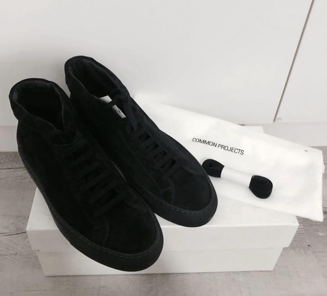 Common Projects Achilles Mid Suede Navy Men s Fashion Footwear