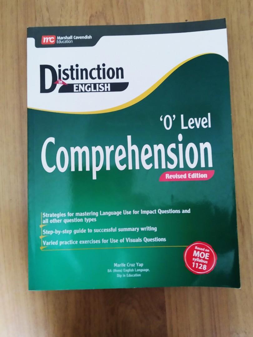 Distinction In English - O Level English Comprehension, Hobbies & Toys ...