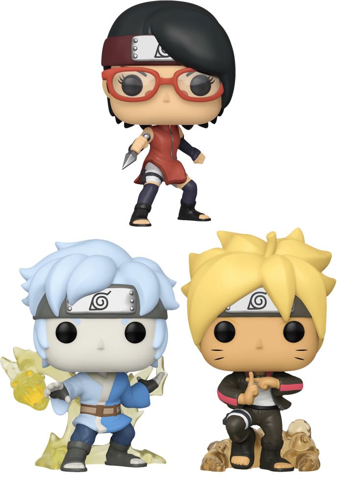 Funko Pop Boruto Naruto Next Generations Boruto Uzamaki Sarada Uchiha Mitsuki New Figure Collection Toys Games Bricks Figurines On Carousell