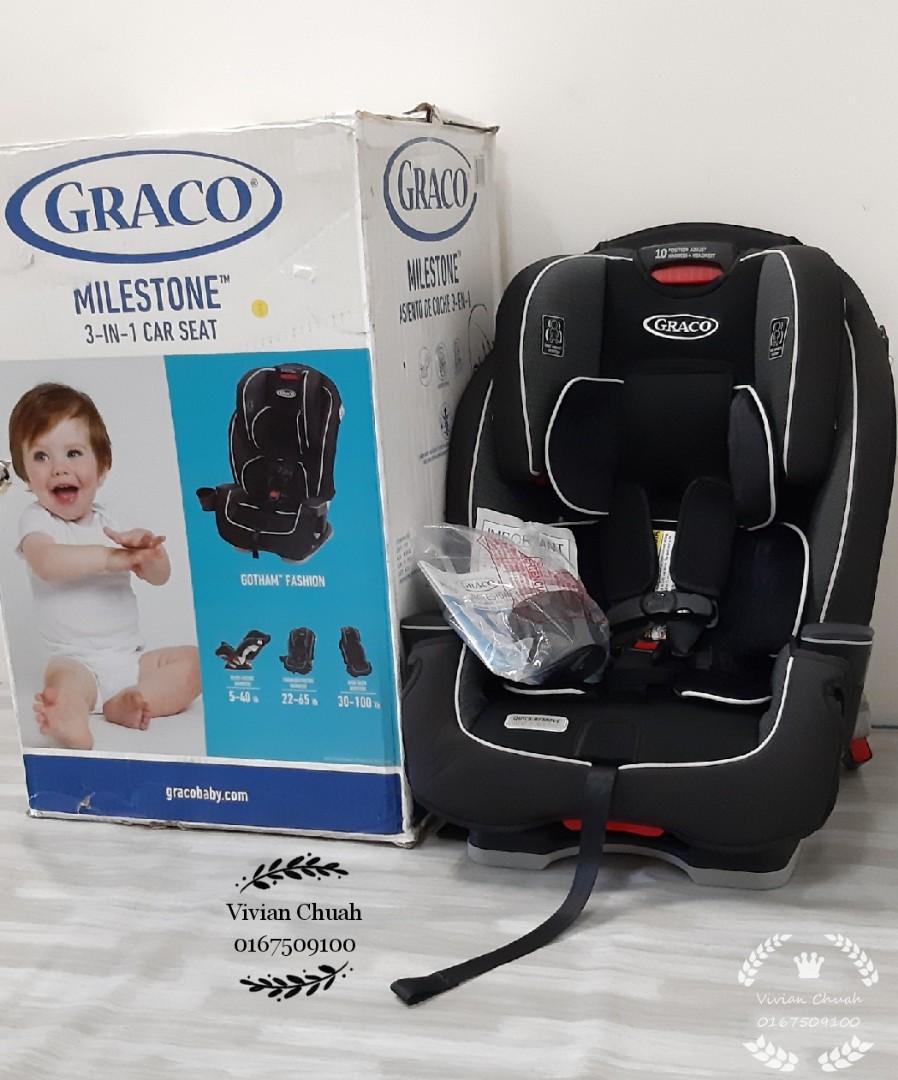 Graco Milestone in isofix car seat, Babies  Kids, Going Out, Car Seats  on Carousell