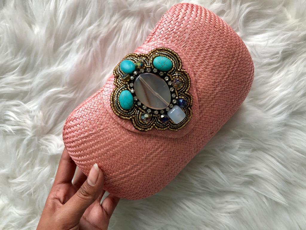 Handmade Clutch (Category: Clutches) located in Quezon City. Submitted by raebaaee (Listing ID 276714224, Image 1). Description: This collection of handmade purses are quite expensive...ranging from upwards of 1500php. The stones and gems are real and semi-precious. Locally made. PLEASE READ!!!! Proceeds will go to Victims of TAAL and a local orphanage so please do not over bargain !!! Fixed Shipping fee within Manila through LBC 130php or Grab e