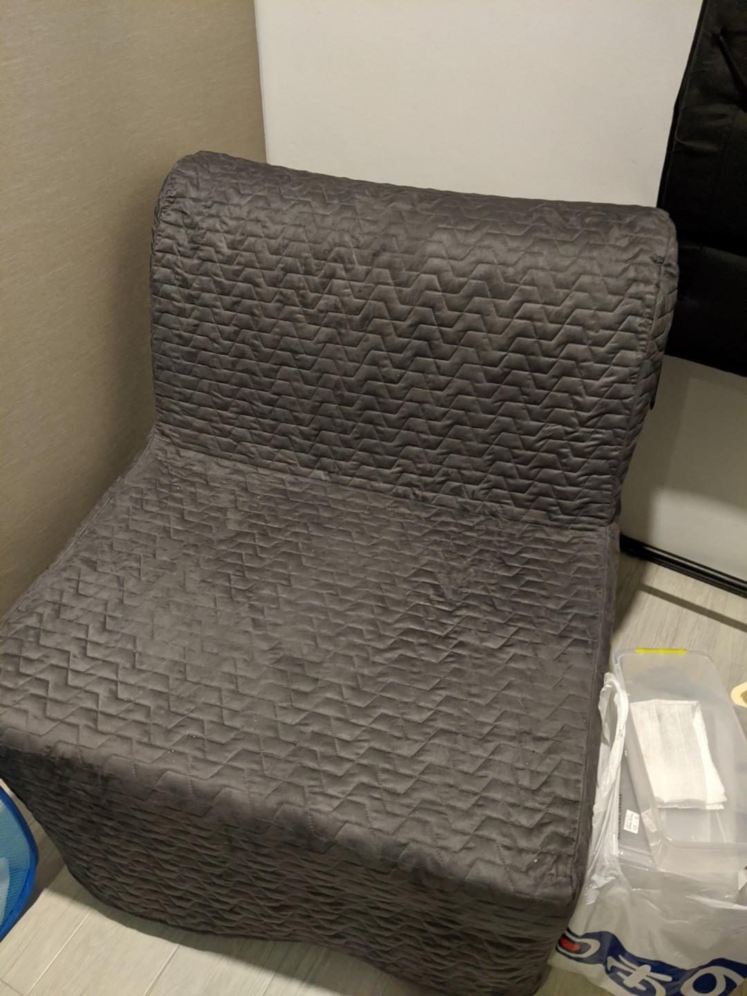 Ikea foldable single bed / futon, Furniture & Home Living, Furniture