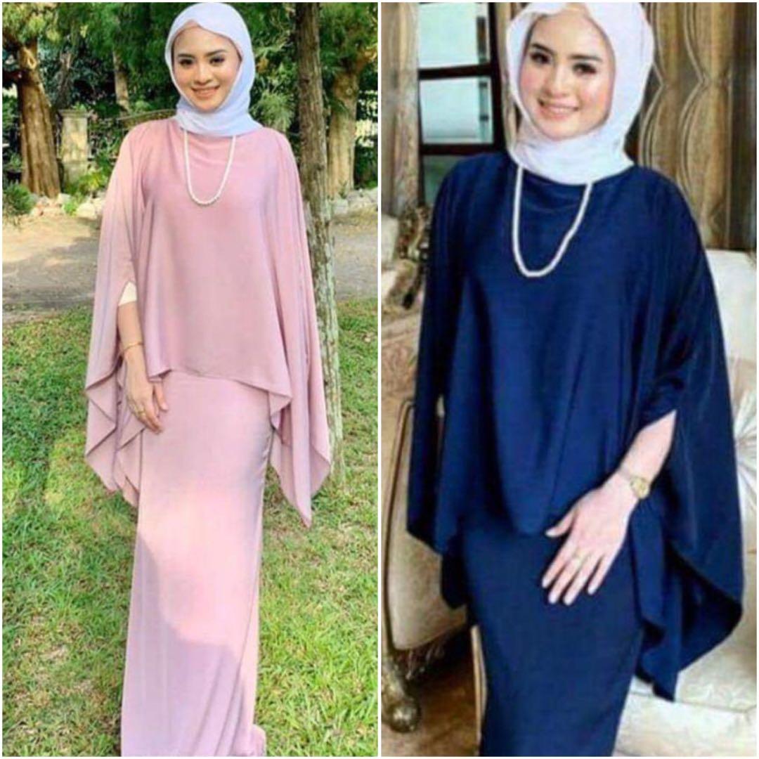 Kurung Batwing Muslimah Fashion Two Piece On Carousell