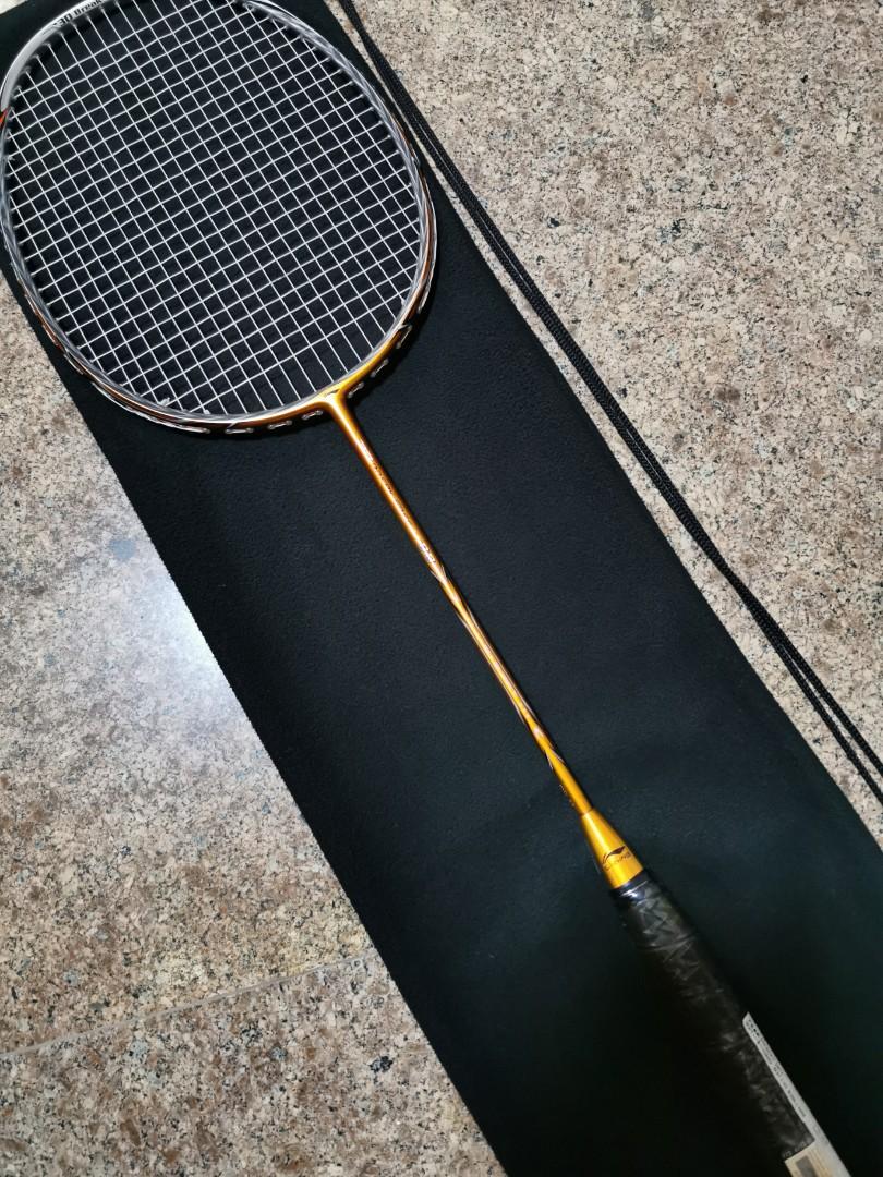 Li Ning 80 Speed Badminton Racket With Yonex Bg66 Ultimax Sports Sports Games Equipment On Carousell