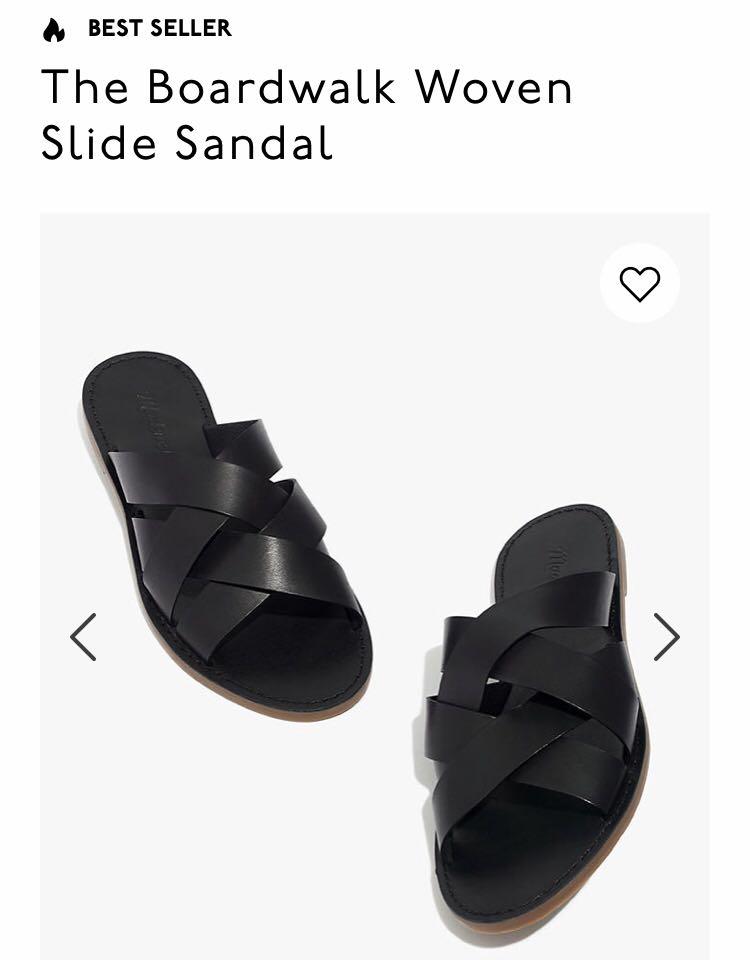 madewell boardwalk slide sandal