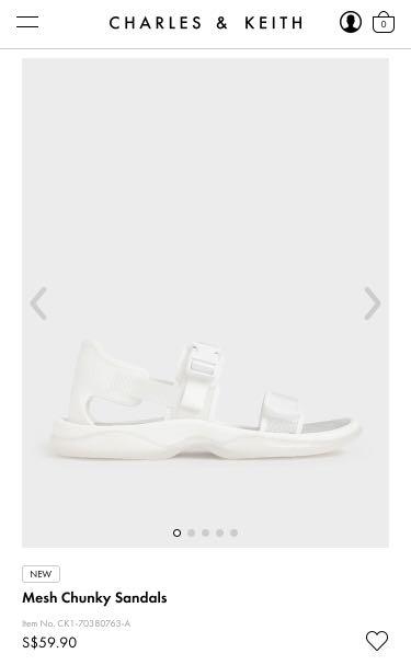 charles and keith chunky sandals