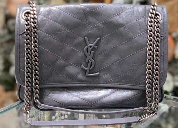 New ysl niki authentic Grey & Black size 28, comes with dusbag, booklet and  box