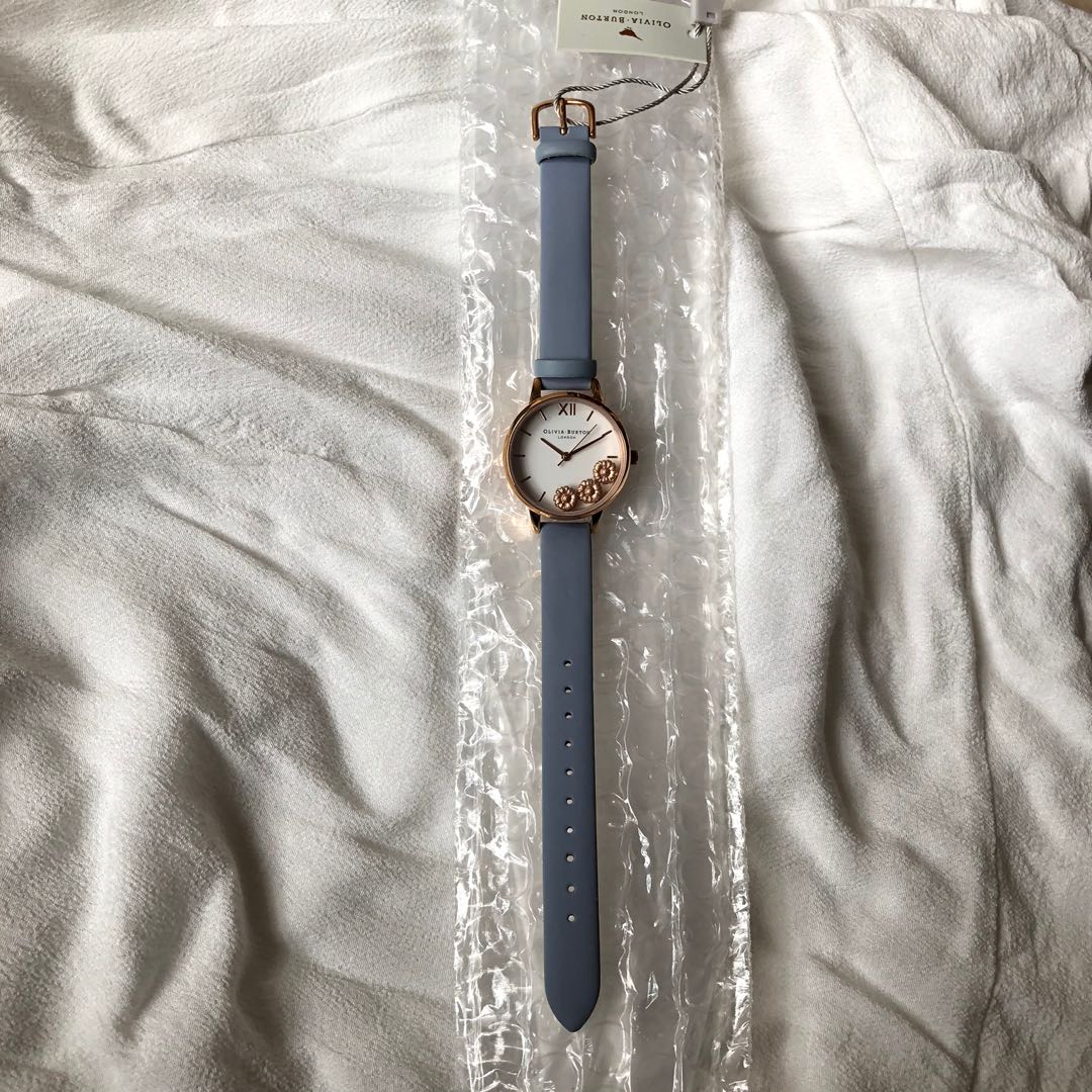 Olivia Burton Dancing Daisy Chalk Blue Rose Gold