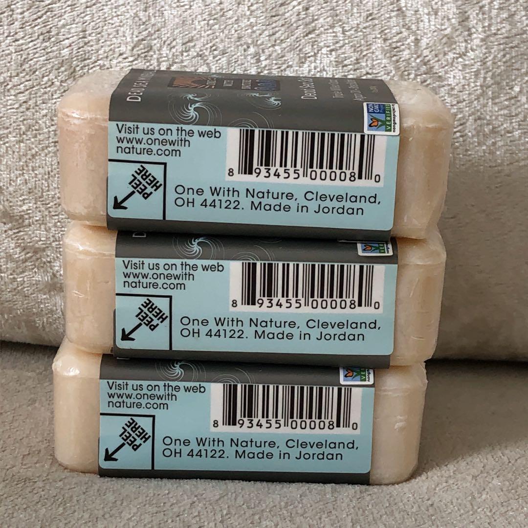 ONE WITH NATURE (Dead Sea Salt) non GMO verified Soap Bar ...