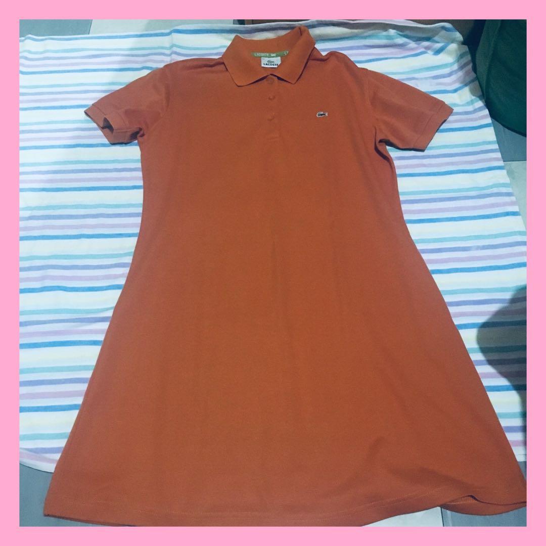 orange polo dress