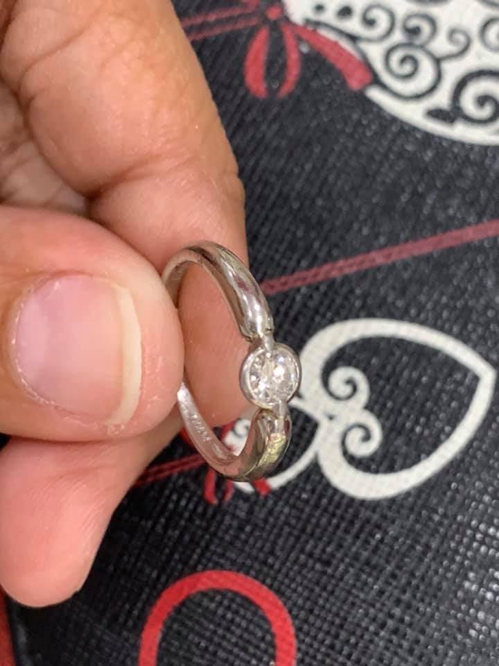 Platinum engagement diamond platinum ring (Category: Rings) located in Mandaluyong City. Submitted by diamantebykc (Listing ID 276733574, Image 2). Description: platinum pt900 band ring with 0.21ct stamped solo bezel set diamond size 6 php 18,990 Follow diamantebykc on ig #jewelryph #diamondph #ringph #necklaceph #diamondring #diamondnecklace #diamondearrings #goldph #whitegoldph #rosegoldph #goldring #goldnecklace #goldbracelet #goldearrings #di