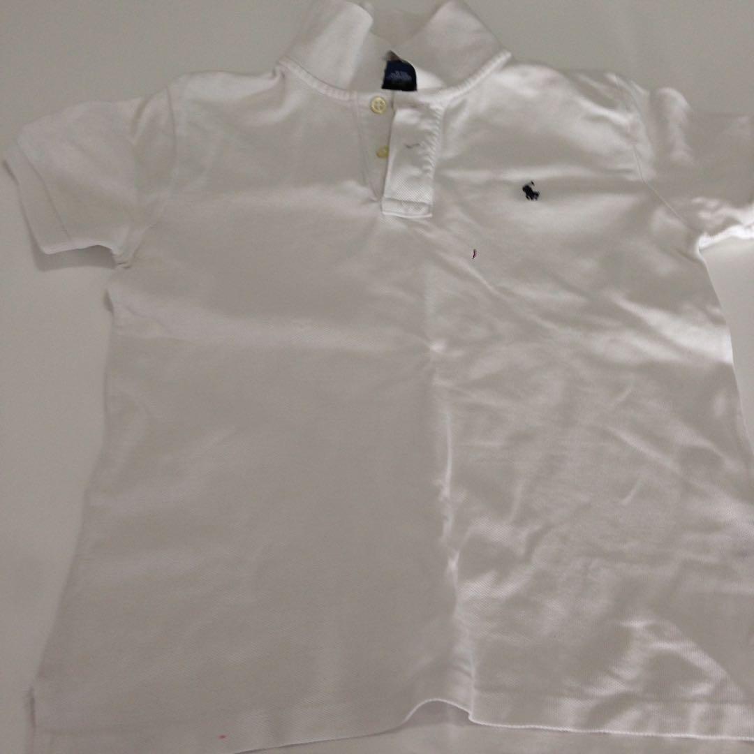 kids white ralph lauren shirt