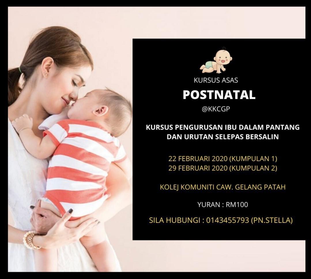 Postnatal Basic Course At Kolej Komuniti Gelang Patah Johor Health Beauty Perfumes Nail Care Others On Carousell