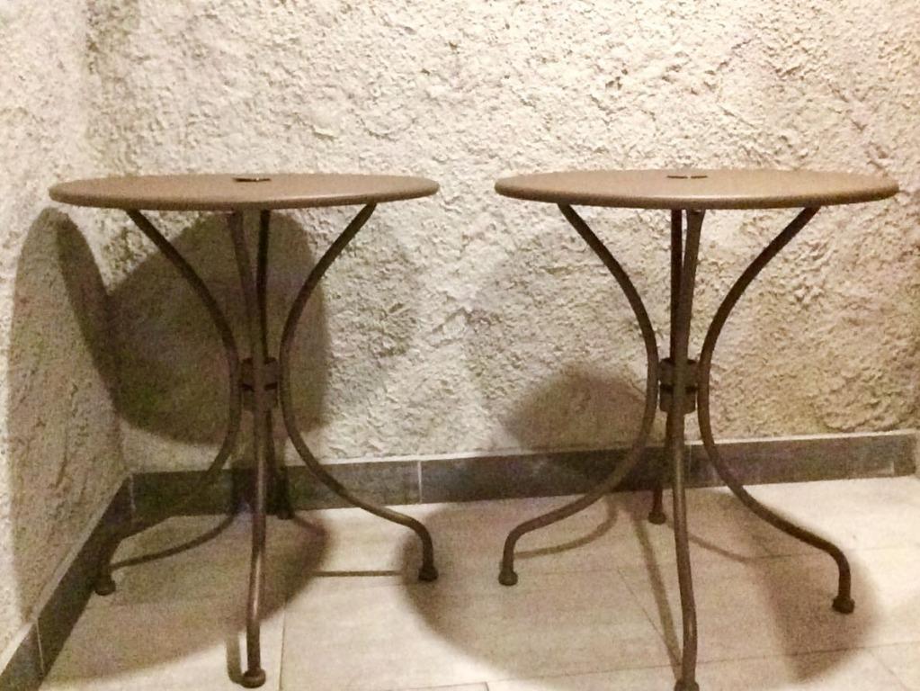 Sumo Stb 60r All Steel Cafe Round Table Dark Brown Bar Table