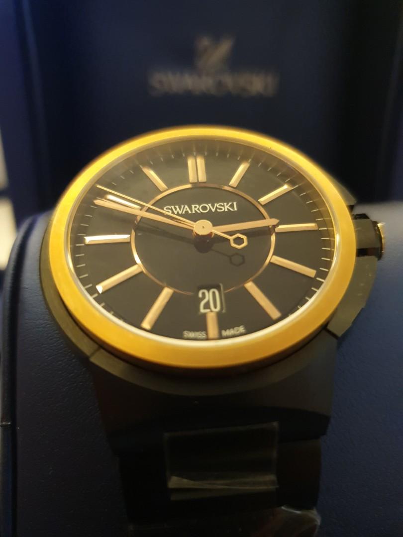 Swarovski Men Watch Piazza Grande Matt Black