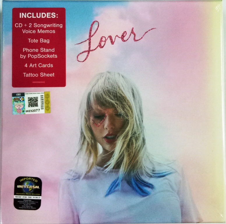 Taylor Swift 2019 Studio Album Lover Box Set CD + Voice Memos + Tote ...