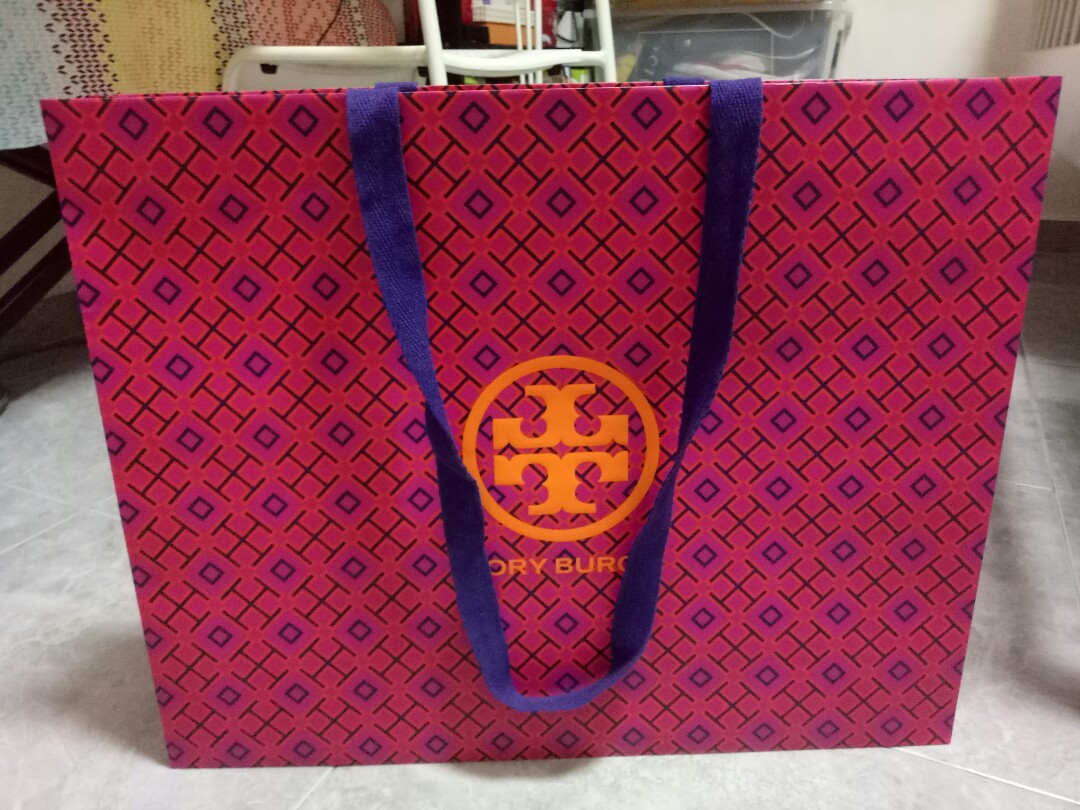 Authentic TORY BURCH Paper Bags Lot of 3 Black/pink Paper Bags -  Sweden