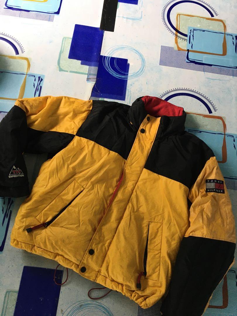 vintage tommy hilfiger puffer jacket
