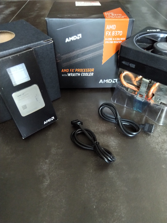 Wts Used Amd Fx 70 Octa Core Cpu With Wraith Cooler Full Boxset Electronics Computer Parts Accessories On Carousell