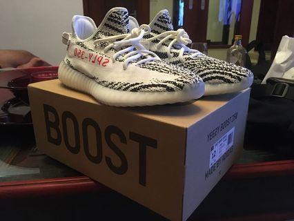 CONSIGNED AT COP GARDEN MAKATI BNDS Size US 12 Adidas Yeezy 350 V2 Zebra