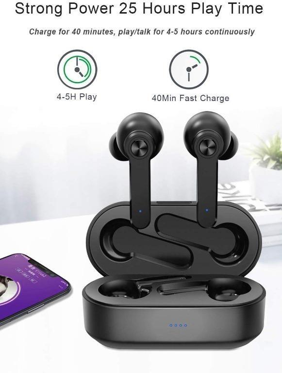 Augymer bluetooth 5.0 earphones top