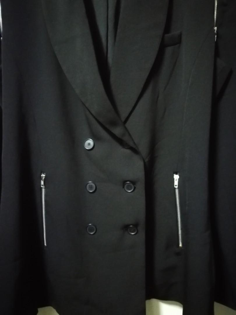 Alexander wang outlet zipper blazer