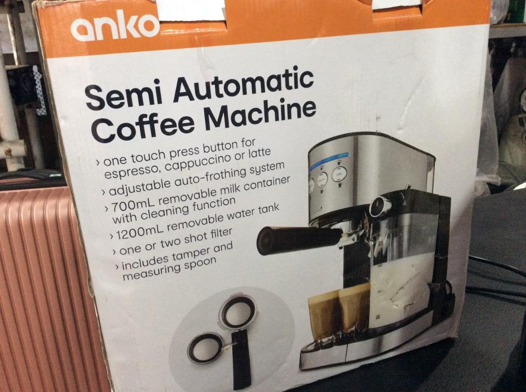 Anko Semi Automatic Coffee machine, TV & Home Appliances, Kitchen