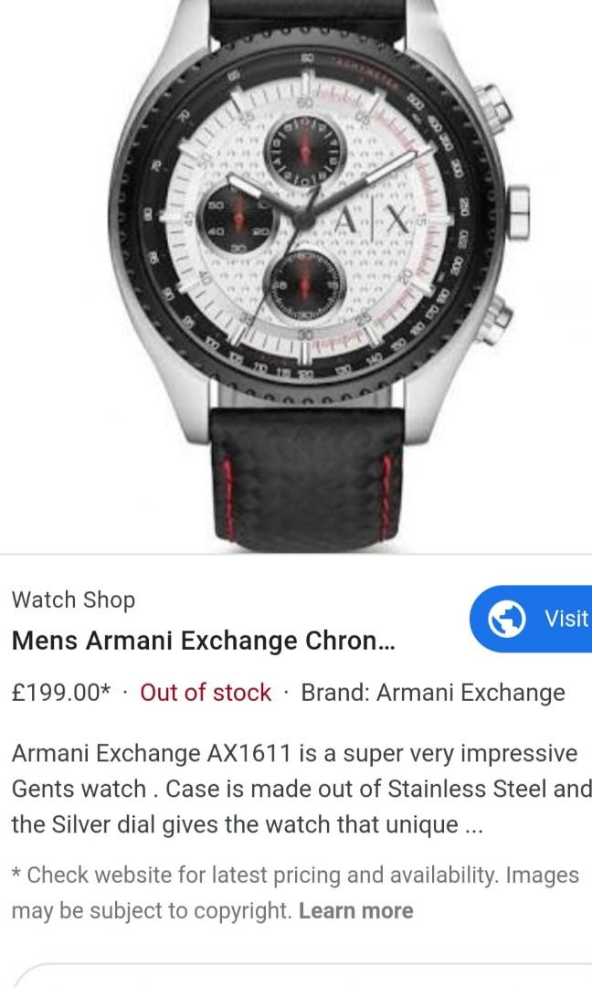 Armani exchange outlet ax1611