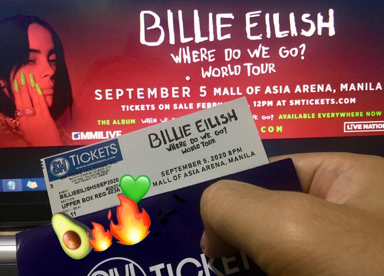Billie Eilish Last Chance 1 Upper Box Ticket Left Tickets