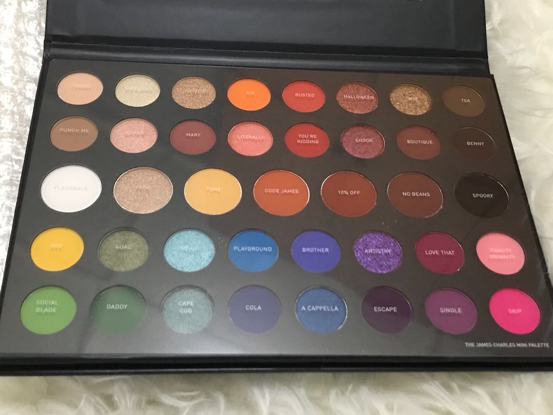 James charles sales palette names