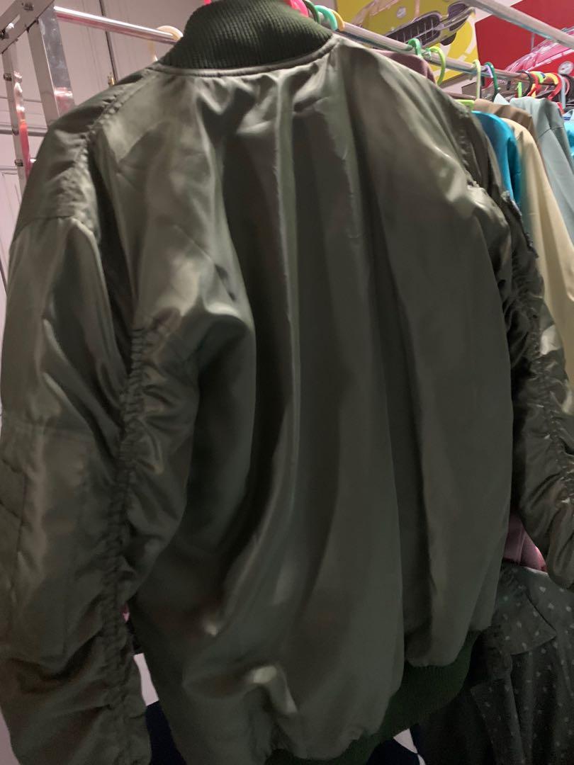 Extra long discount bomber jacket